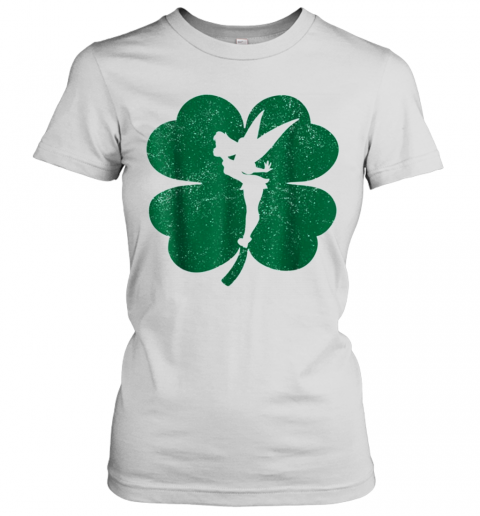 Disney Tinker Bell Green Shamrock St. Patrick'S Day T-Shirt Classic Women's T-shirt