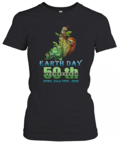 Earth Day 50Th Anniversary Sloth Silhouette Sloth T-Shirt Classic Women's T-shirt