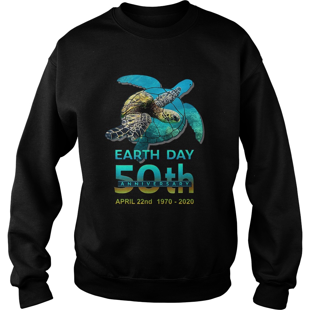 Earth Day 50th Anniversary April 22nd 1970 2020 Signatures Sweatshirt