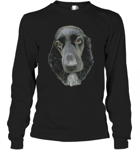 Fancy Cocker Spaniel Dog Drawing T-Shirt Long Sleeved T-shirt 