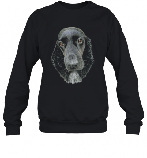 Fancy Cocker Spaniel Dog Drawing T-Shirt Unisex Sweatshirt