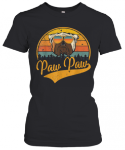 Father's Day Retro Vintage English Bulldog Paw Paw T-Shirt Classic Women's T-shirt