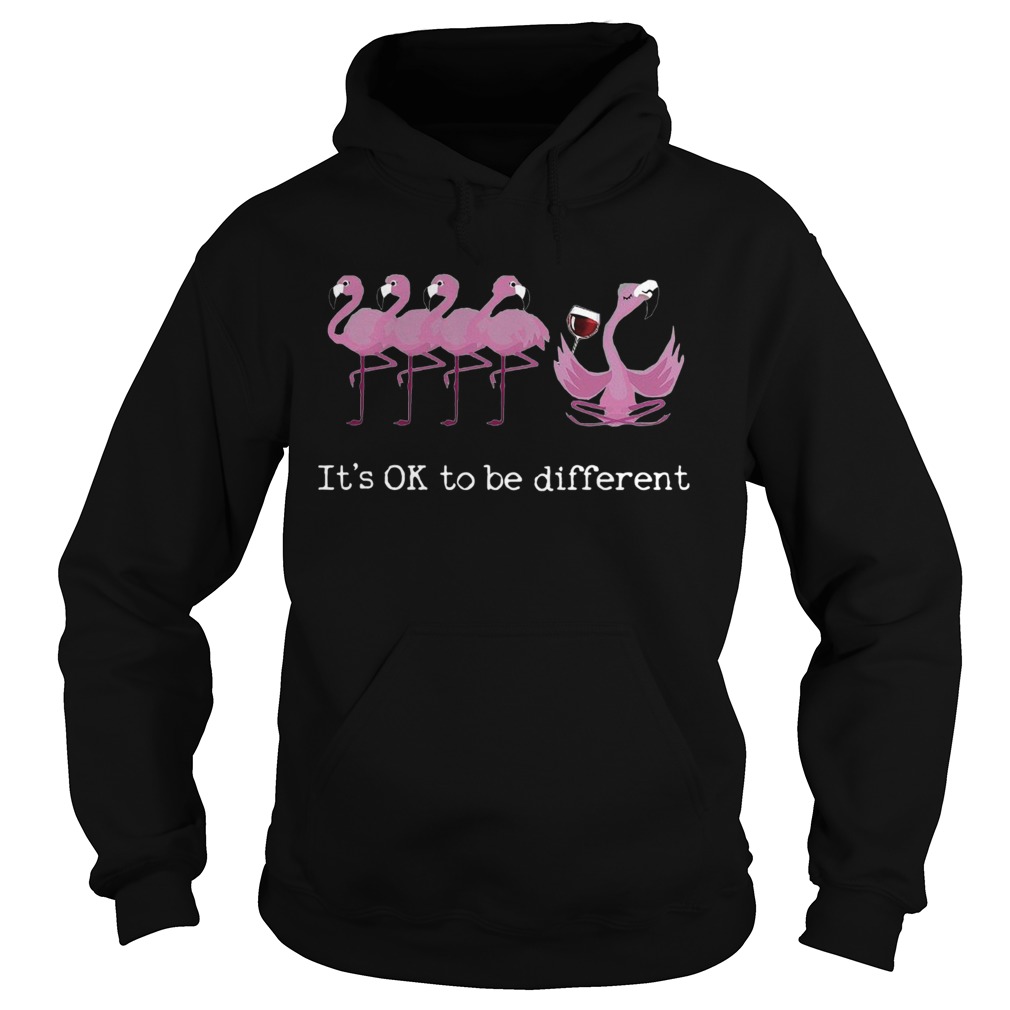 Flamingos Its Ok To Be Different Hoodie