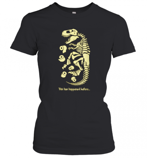 Flu Virus Quarantine Dinosaur Toilet Paper Fossil T-Shirt Classic Women's T-shirt