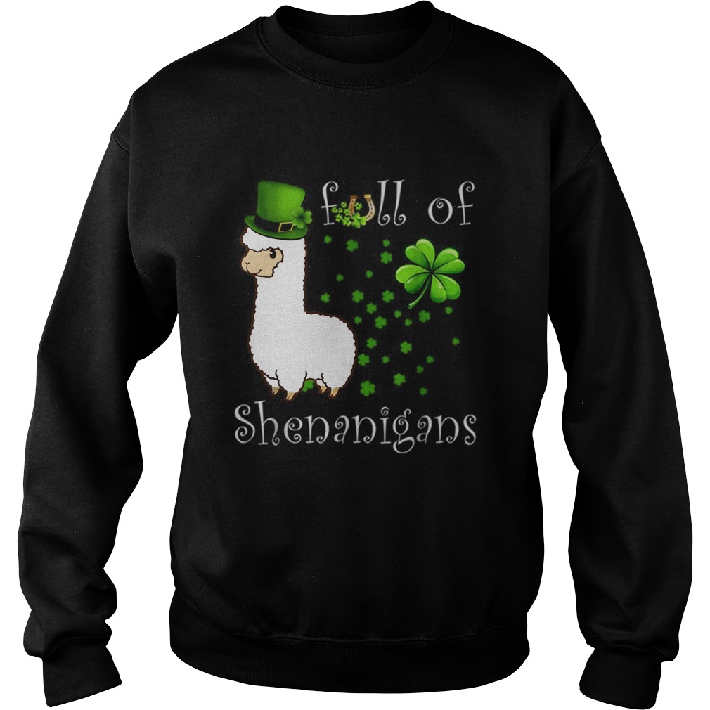 Full Of Shenanigans Alpaca St Patricks Day Sweatshirt