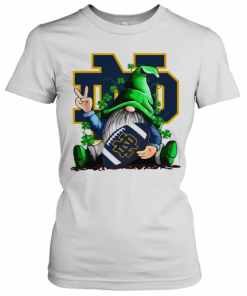 Gnomes Lucky Hug Notre Dame Fighting Irish T-Shirt Classic Women's T-shirt