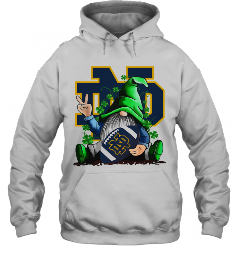 Gnomes Lucky Hug Notre Dame Fighting Irish T-Shirt Unisex Hoodie