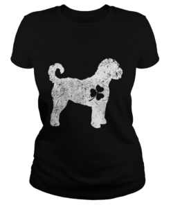 Goldendoodle Irish Clover St Patrick Day Dog  Classic Ladies