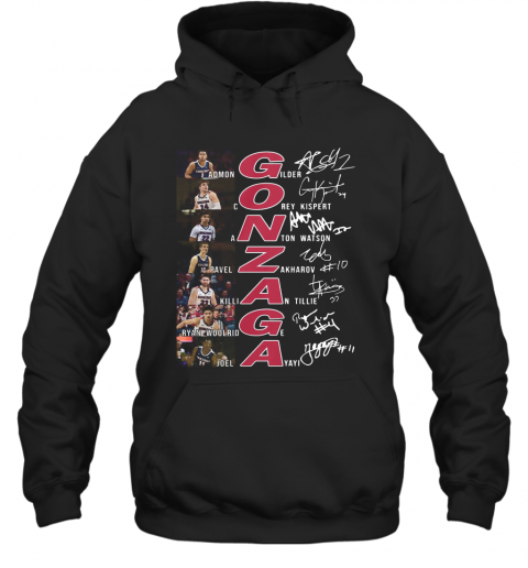 Gonzaga Basketball All Team Signature T-Shirt Unisex Hoodie