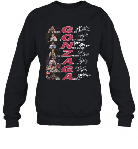 Gonzaga Basketball All Team Signature T-Shirt Unisex Sweatshirt