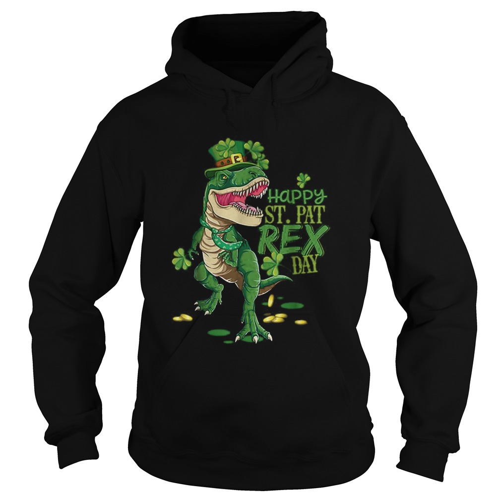 Happy St Pat Trex Day St Patricks Day Dinosaur Gift Kids Hoodie