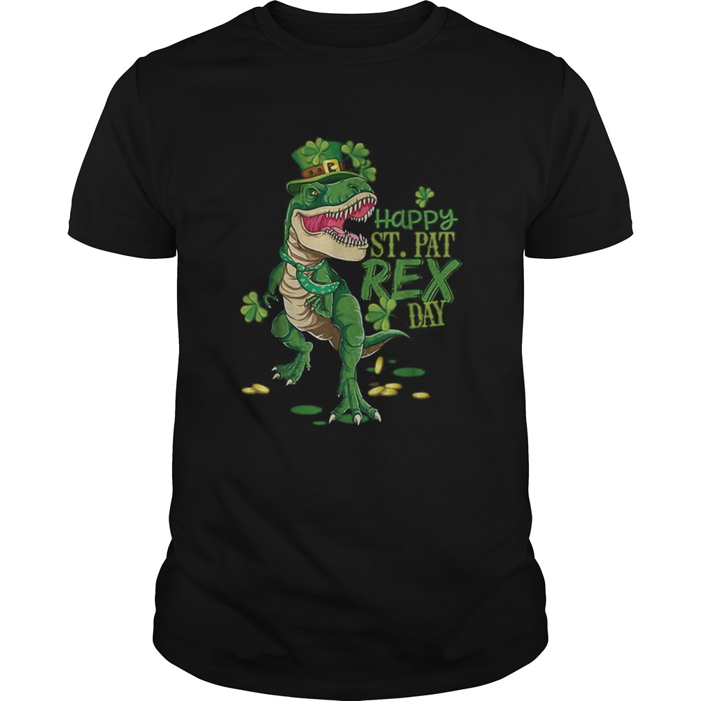 Happy St Pat Trex Day St Patricks Day Dinosaur Gift Kids shirt