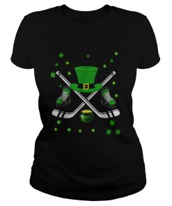 Hockey Hat Leprechaun St Patricks Day Boys Men Catcher  Classic Ladies