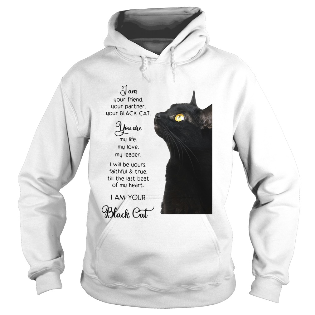 I Am Your Friend You Partner Your Black Cat Hoodie