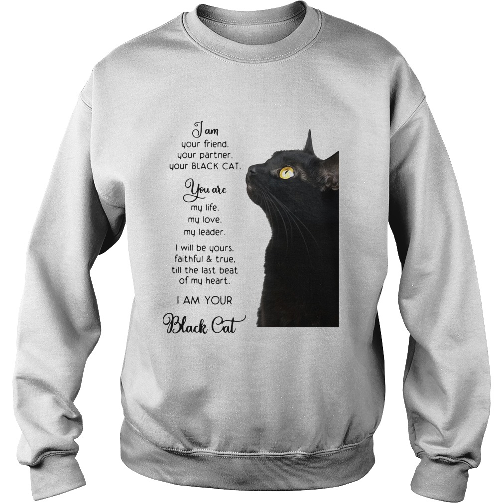 I Am Your Friend You Partner Your Black Cat Sweatshirt