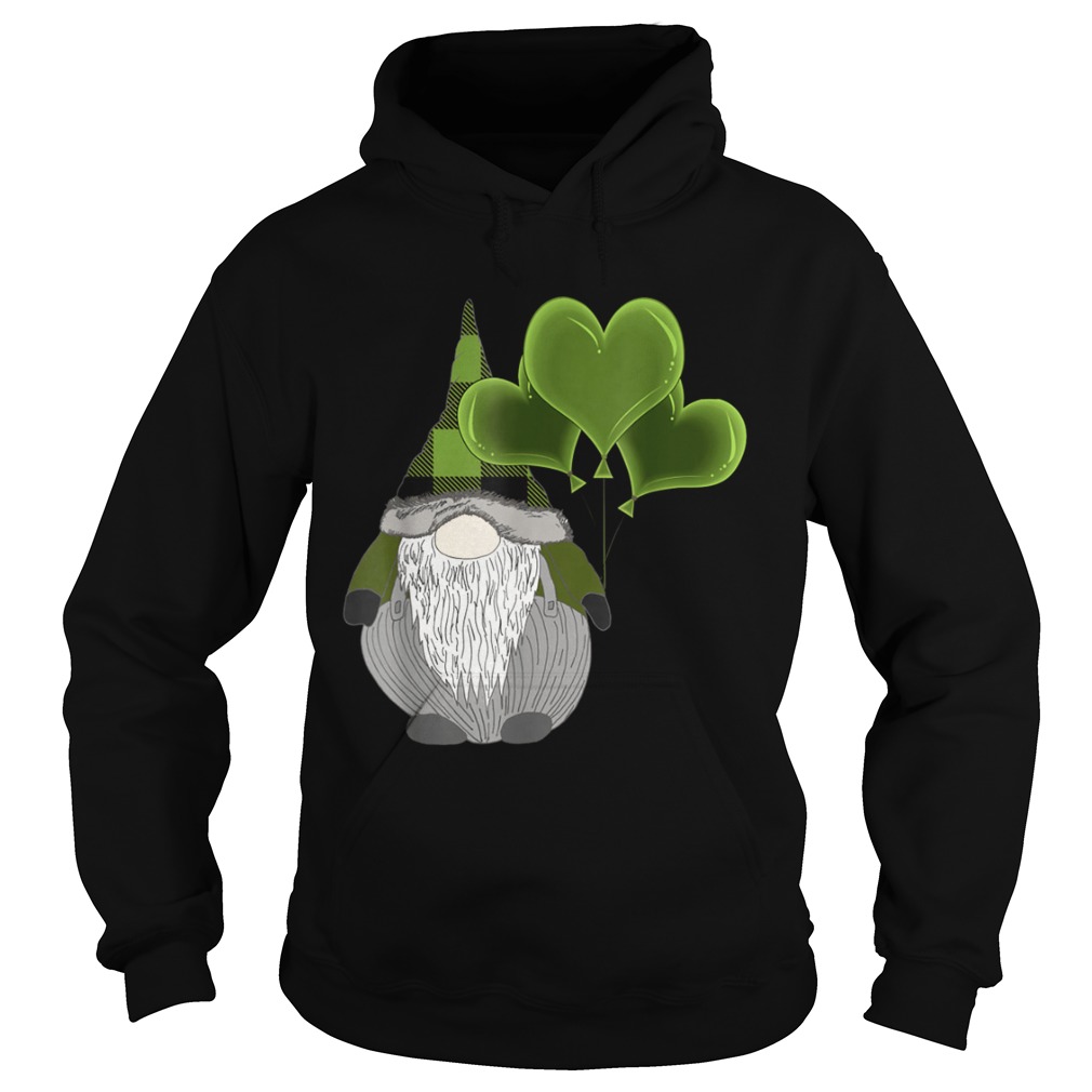 Irish Gnome St Patricks Day Heart Balloons Hoodie