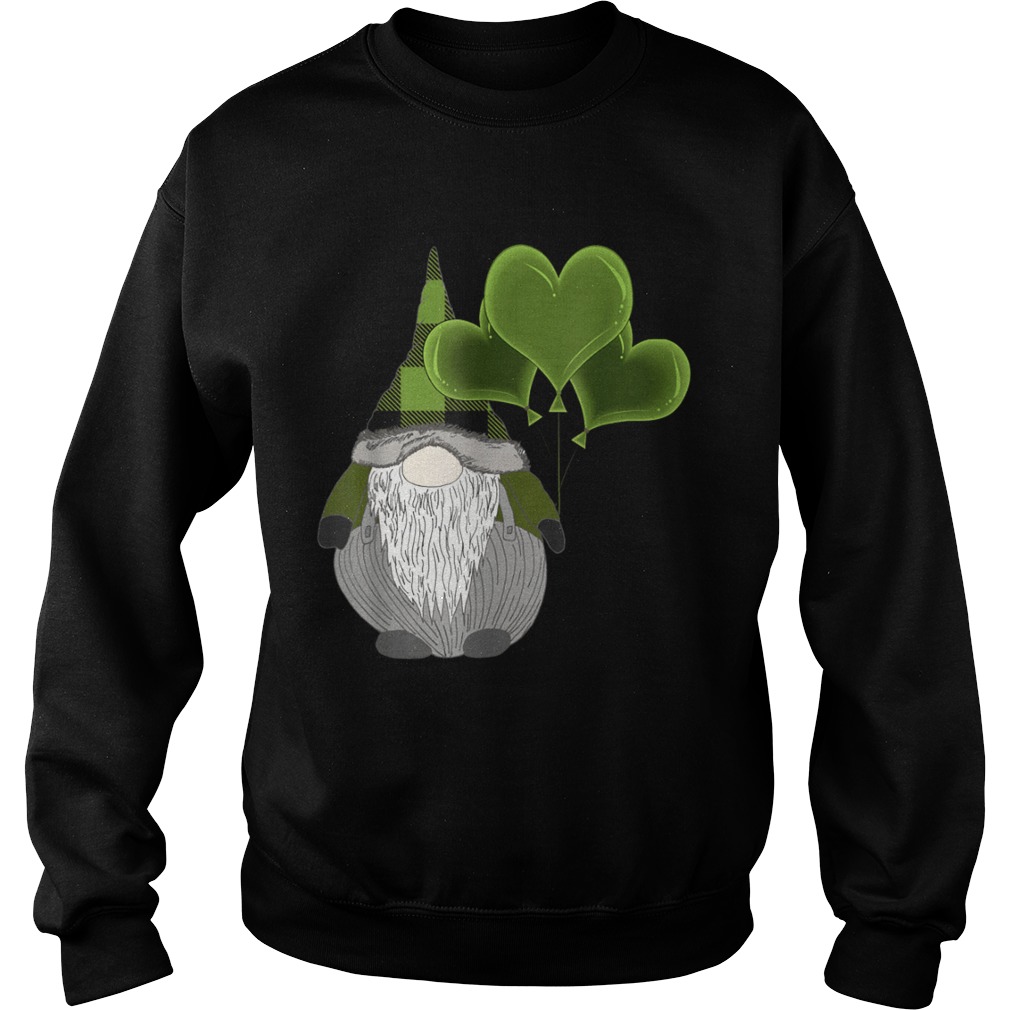 Irish Gnome St Patricks Day Heart Balloons Sweatshirt