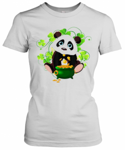 Irish Shamrock Leprechaun Panda St Patricks Day T-Shirt Classic Women's T-shirt