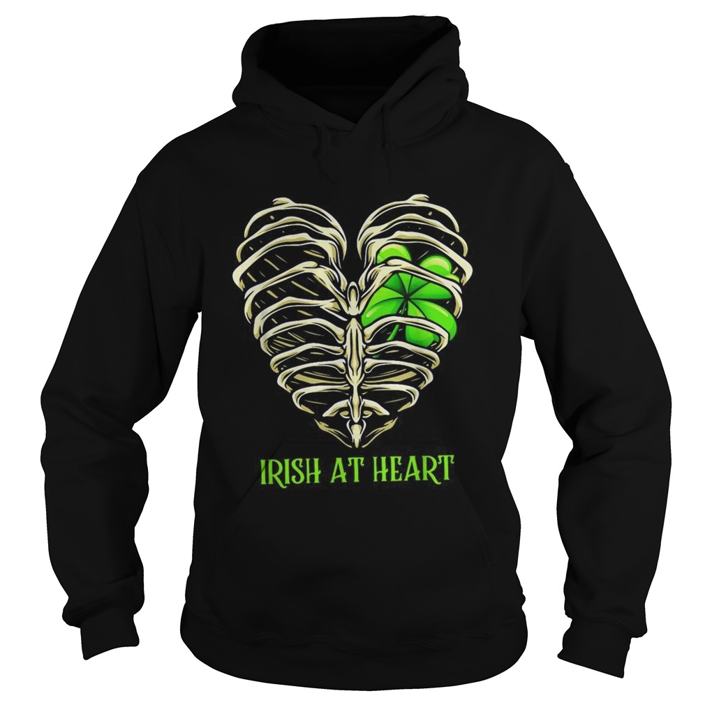 Irish at heart St Patricks Day Hoodie