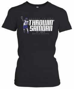 Jordan Ta'Amu Throwin Samoan St.Louis Battlehawks T-Shirt Classic Women's T-shirt