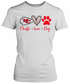 Kansas City Chiefs Love Dog T-Shirt Classic Women's T-shirt