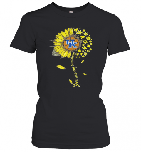 Kentucky Wildcats Baseball You Are My Sunshine Sunflower T-Shirt Classic Women's T-shirt