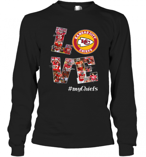 Love Kansas City Chiefs T-Shirt Long Sleeved T-shirt 