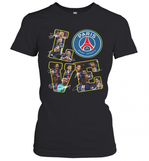 Love Paris Saint Germain Signatures T-Shirt Classic Women's T-shirt