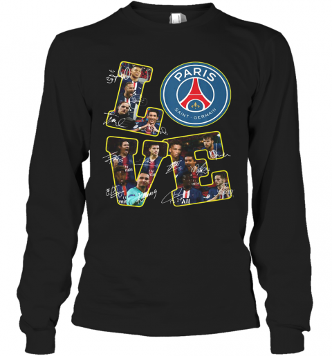 Love Paris Saint Germain Signatures T-Shirt Long Sleeved T-shirt 