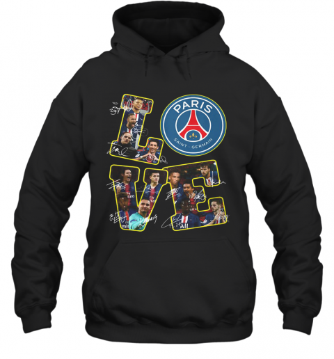 Love Paris Saint Germain Signatures T-Shirt Unisex Hoodie