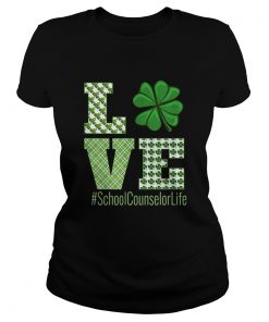 Love School Counselor Life St Patricks Day School Counselor  Classic Ladies