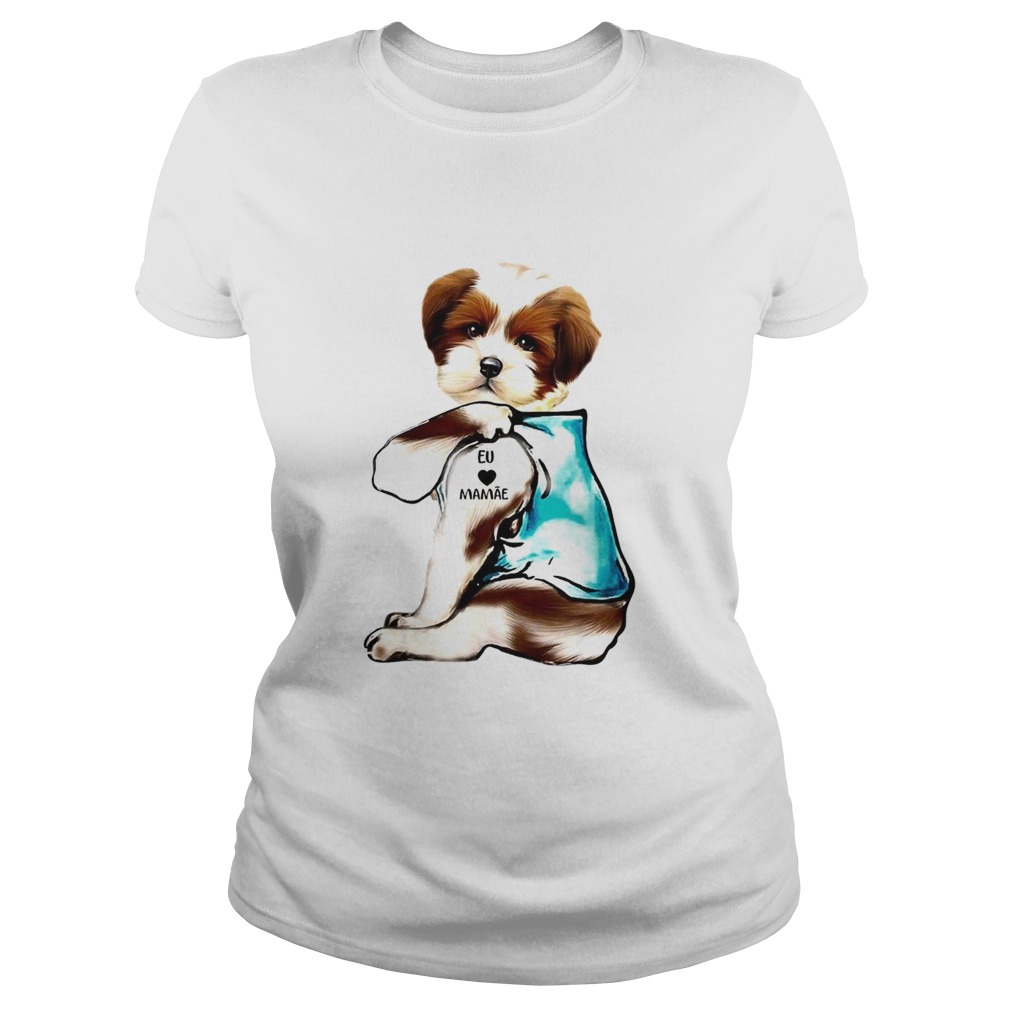 Lowchen Dog Eu love mamae tattoo Classic Ladies