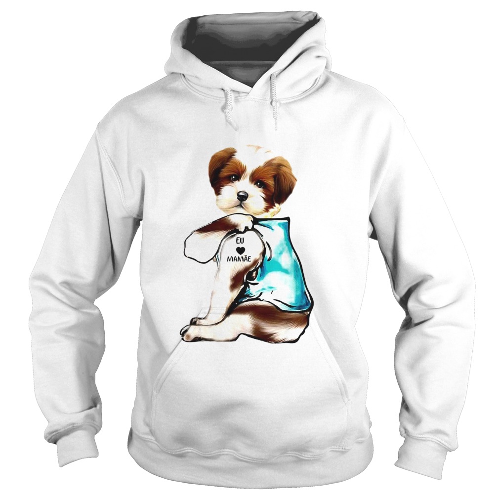 Lowchen Dog Eu love mamae tattoo Hoodie