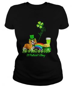 Lucky Cavalier Dog Shamrock St Patricks Day  Classic Ladies