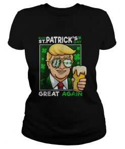 Make St Patricks Day Great Again Trump Men Women Adult  Classic Ladies