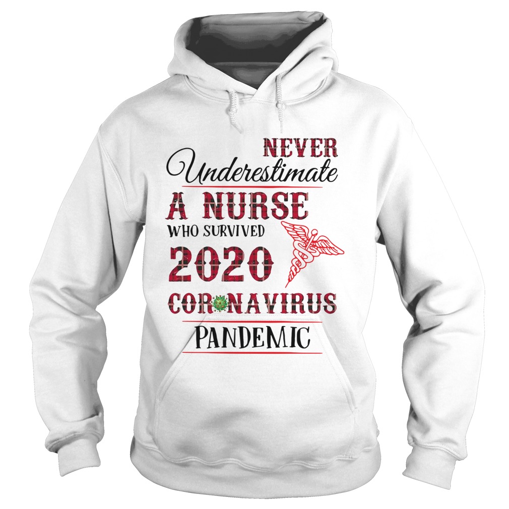 Never Underestimate A Nurse Who Survived 2020 Coronavirus Pandemic Hoodie