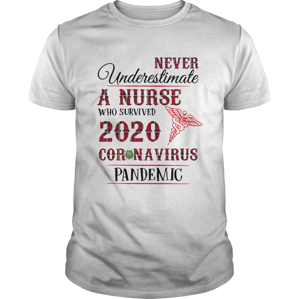 Never Underestimate A Nurse Who Survived 2020 Coronavirus Pandemic shirt