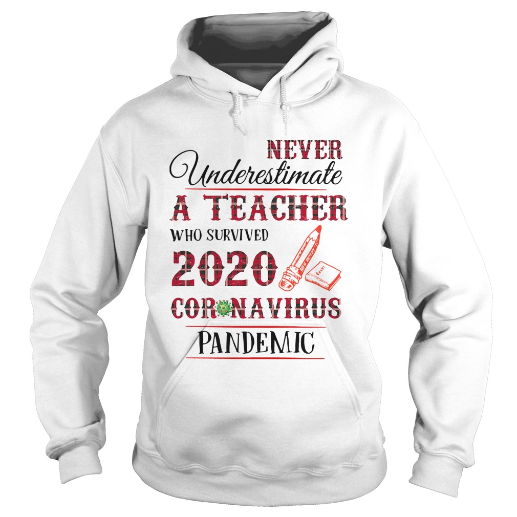 Never Underestimate A Teacher Who Survived 2020 Coronavirus Pandemic Hoodie