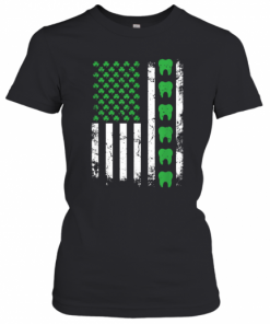 Nice Irish Dentist American Flag Us Tooth Dental St Patrick'S Day T-Shirt Classic Women's T-shirt