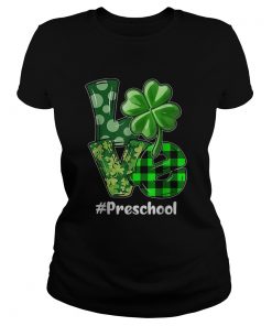 Nice Love Preschool Plaid St Patricks Day Shamrock  Classic Ladies