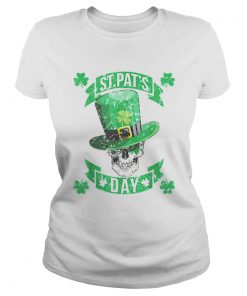 Nice St Patricks Day With Sugar Skull Leprechaun  Classic Ladies