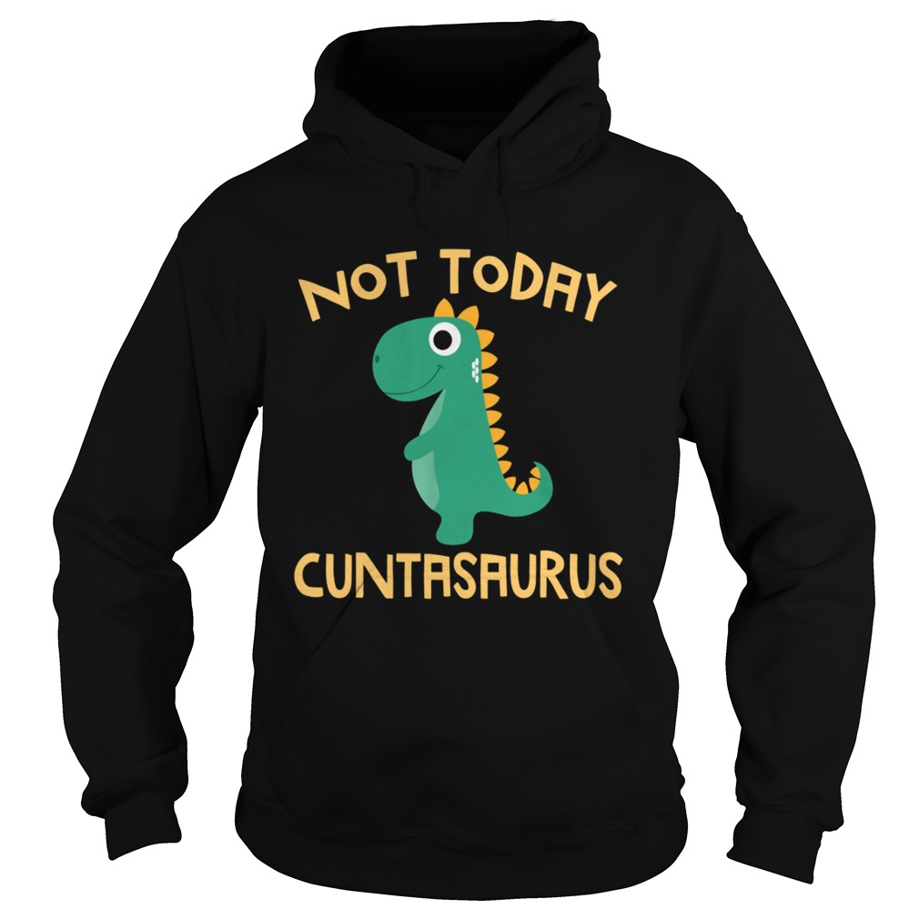 Not Today Cuntasaurus Dinosaur Hoodie