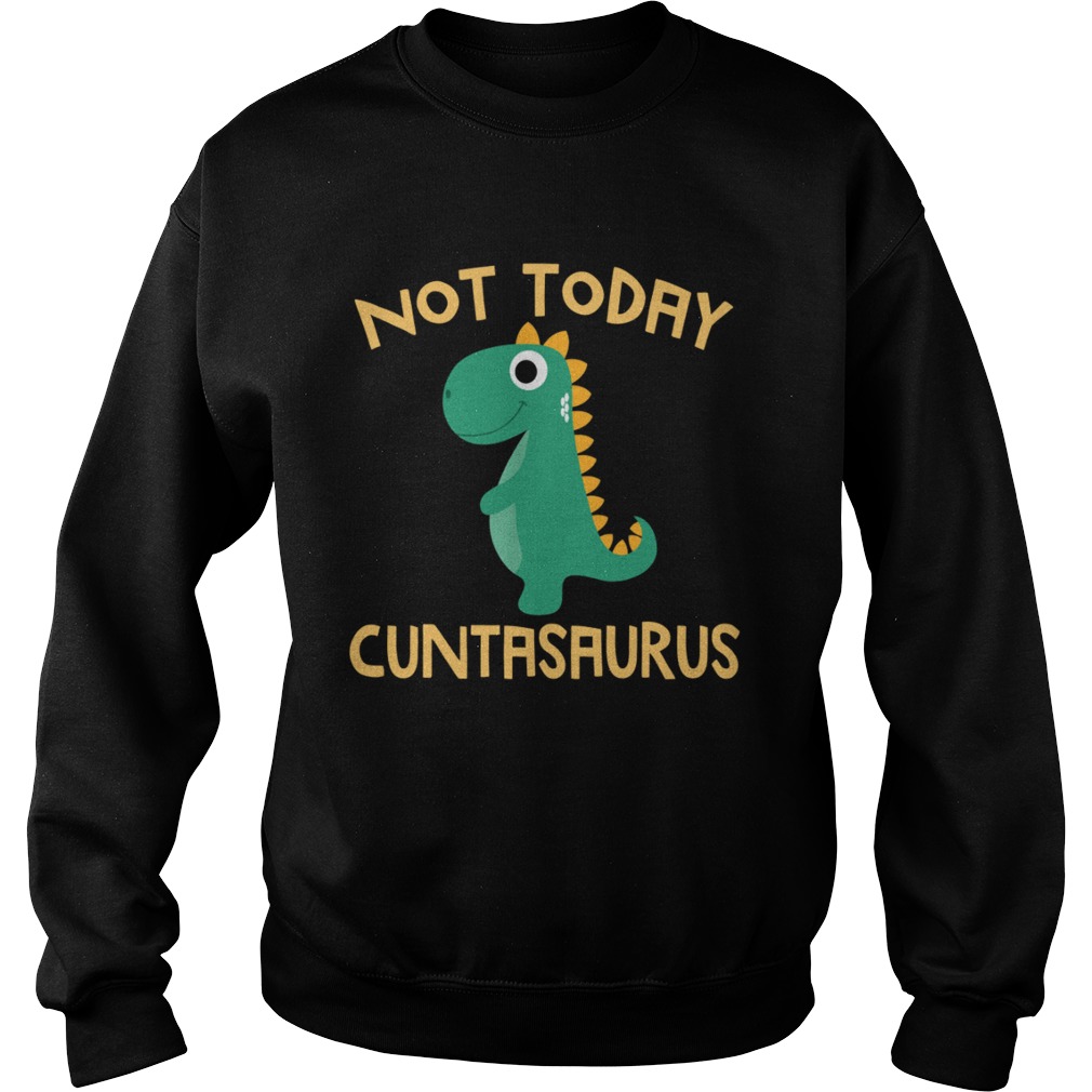 Not Today Cuntasaurus Dinosaur Sweatshirt