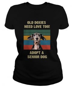 Old doxies need love too adopt a senior dog vintage  Classic Ladies