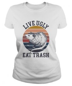 Opossum Live Ugly Eat Trash Vintage  Classic Ladies