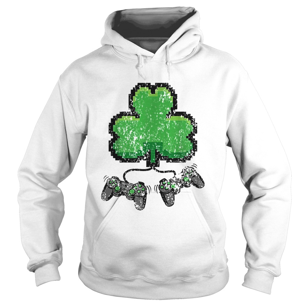 Original 8 Bit Clover Gaming St Patricks Day Hoodie