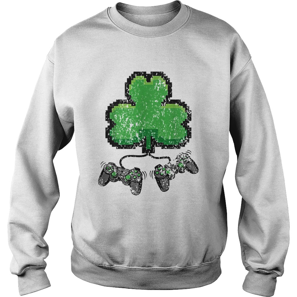 Original 8 Bit Clover Gaming St Patricks Day Sweatshirt