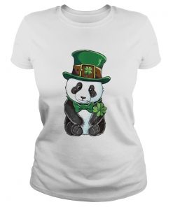 Panda Leprechaun St Patricks Day Boys Kids Girls Shamrock  Classic Ladies