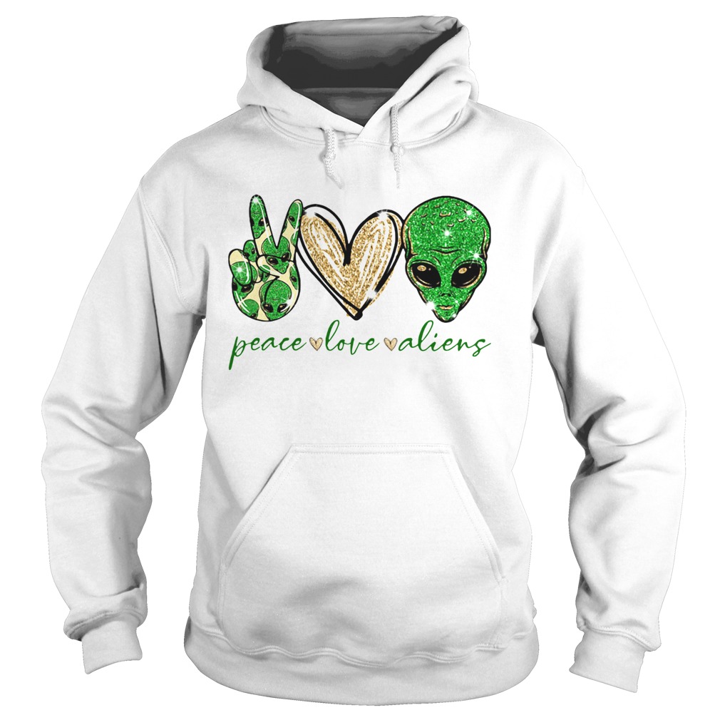 Peace Love Aliens Hoodie