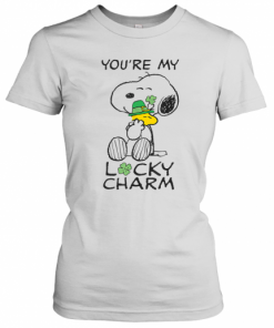 Peanuts St. Patrick'S Snoopy Lucky Charm Clover T-Shirt Classic Women's T-shirt